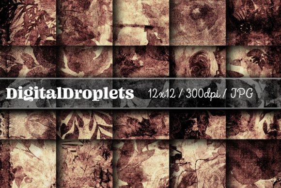 Burnt Flowers Vol. 1: Vintage Texture for Modern Design