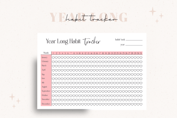 Elegant Habit Tracker Calendar: A Designer's Tool for Visual Motivation
