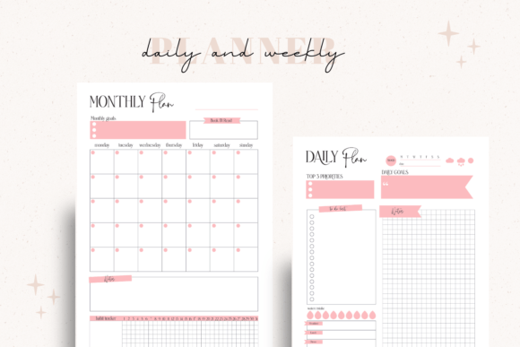 Elevate Your Organization with the Daily and Weekly Pink Planner