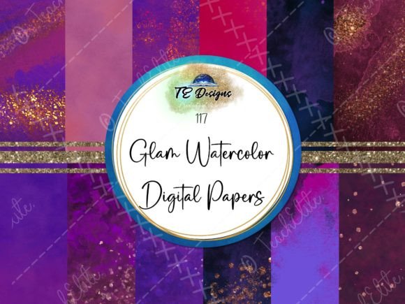 Elevate Your Visuals with 17 Glam Watercolour Backgrounds