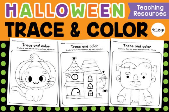 Halloween Trace and Color Printable: A Designer's Toolkit