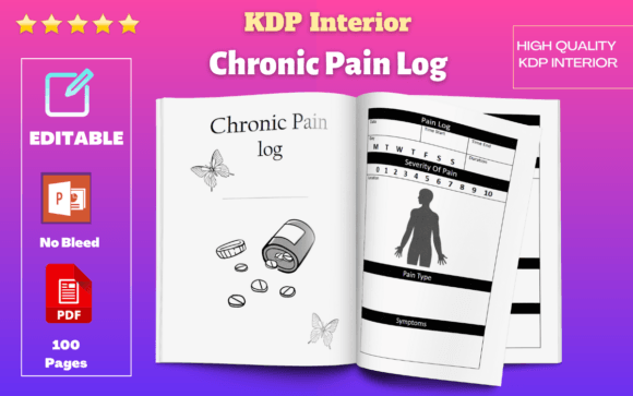 KDP Interior: Chronic Pain Log Design