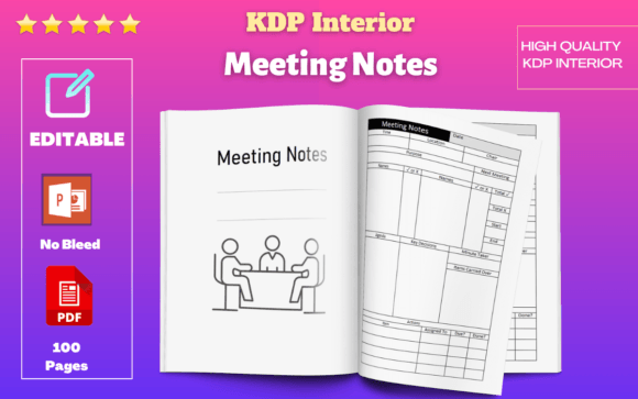 Streamline Your Workflow with a Professional Meeting Notes KDP Template