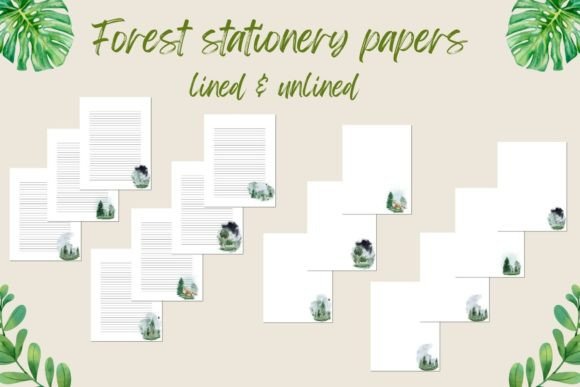 Watercolor Forest Stationery: Elevating Visual Communication