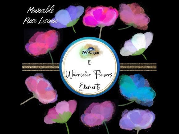 Watercolour Flowers: Essential Floral Elements for Designers
